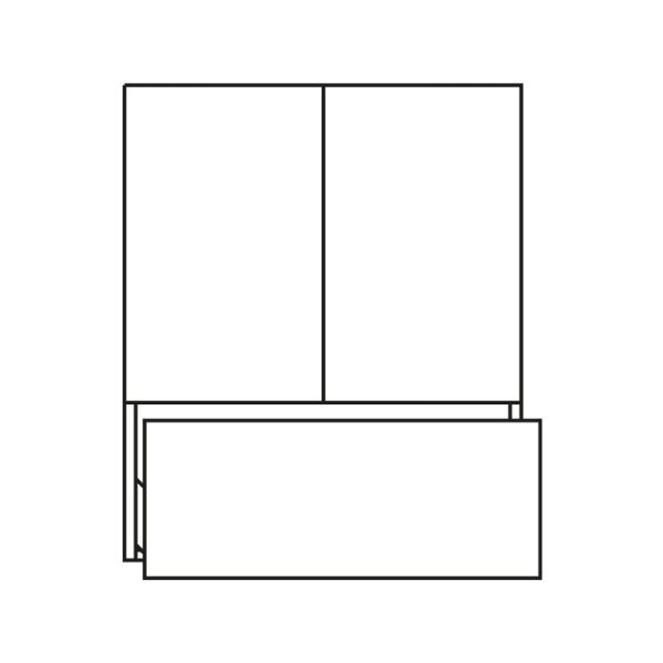 Pelipal PCON Highboard 60 cm Skizze