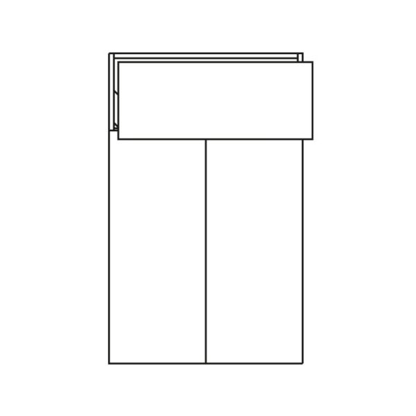 Pelipal PCON Highboard 60 cm Skizze