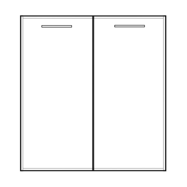 Pelipal PCON Highboard 90 cm Skizze