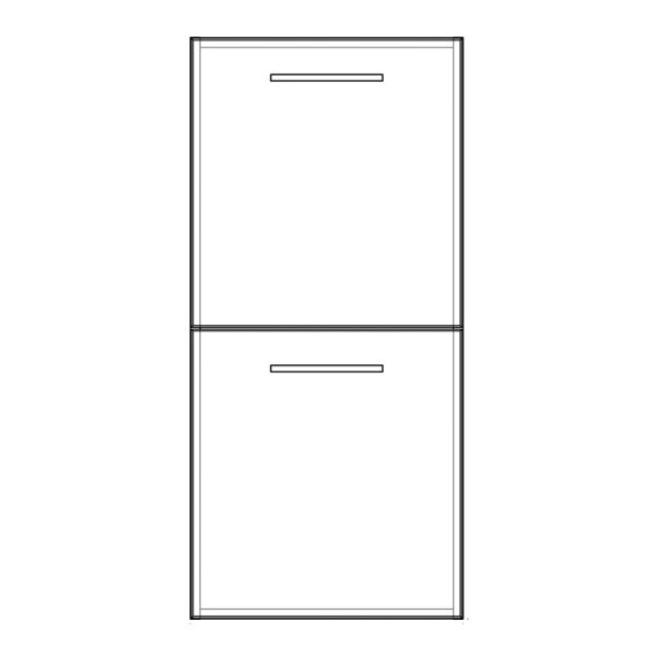 Pelipal PCON Highboard 45 cm Skizze