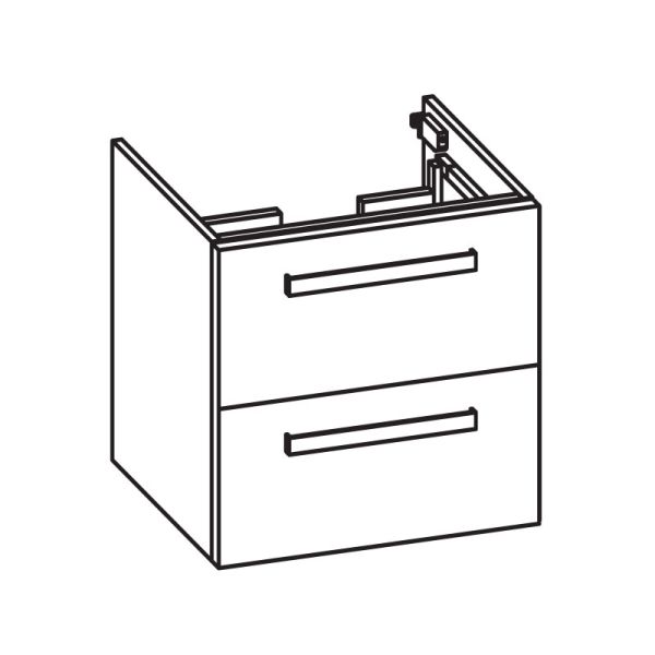 Pelipal PCON Waschtischunterschrank 45 cm Skizze