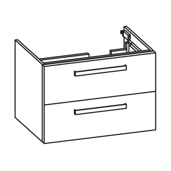Pelipal PCON Waschtischunterschrank 70 cm Skizze
