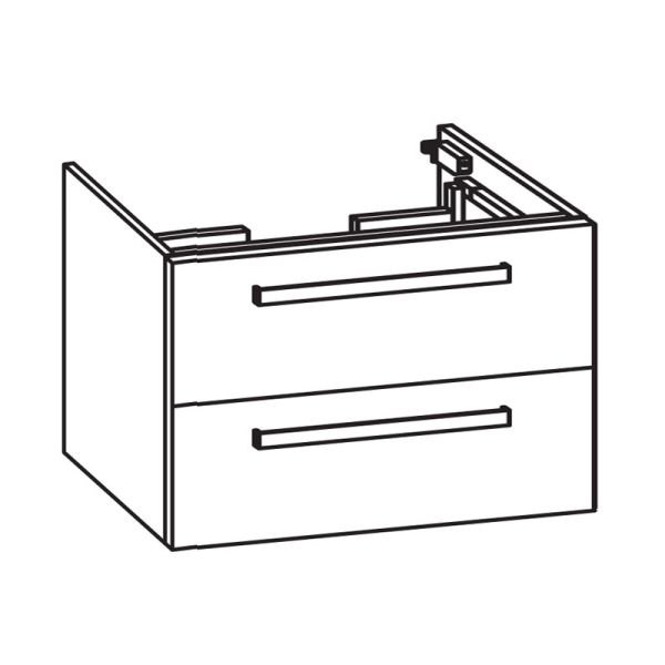 Pelipal PCON Waschtischunterschrank 75 cm Skizze
