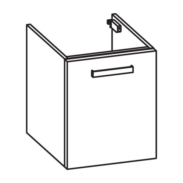 Pelipal PCON Waschtischunterschrank 40 cm Skizze