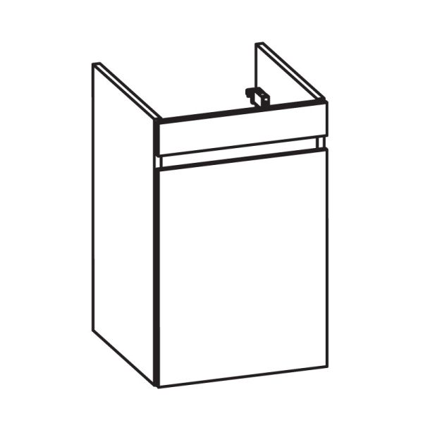 Pelipal PCON Waschtischunterschrank 40 cm Skizze