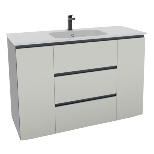 Pelipal PCON Waschtisch mit Unterschrank 122 cm