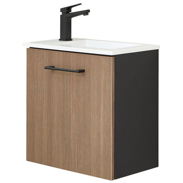 Pelipal Serie 6910 Mineralmarmor-Waschtisch mit Unterschrank 48 cm