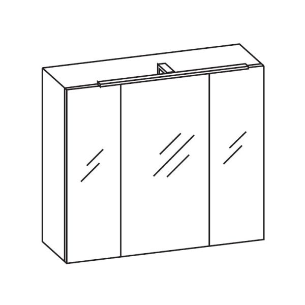 Pelipal Quickset 943 - Filo Spiegelschrank - 65 cm Skizze