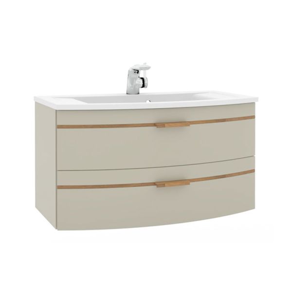 Pelipal Serie 7045 Mineralguss-Waschtisch mit Unterschrank 91 cm