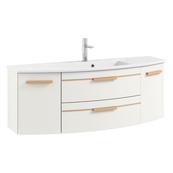 Pelipal Serie 7045 Mineralguss-Waschtisch mit Unterschrank 131 cm