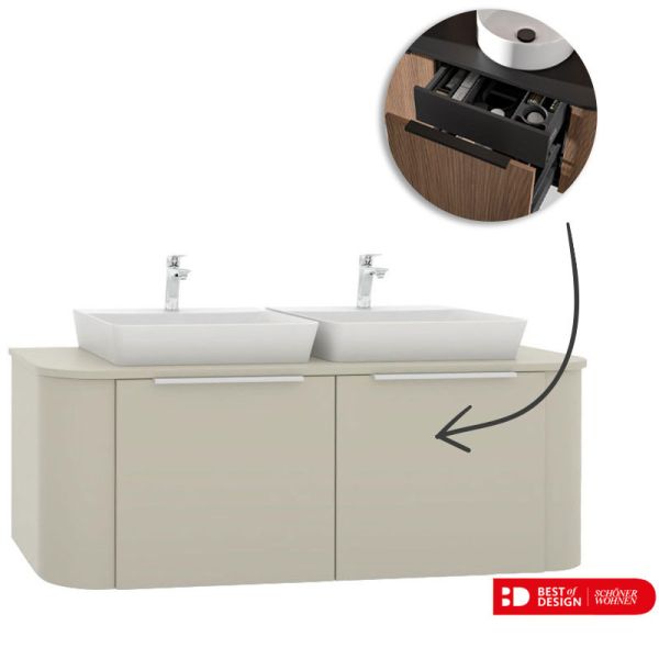Pelipal Serie 7200 Waschtisch mit Unterschrank Set 137 cm