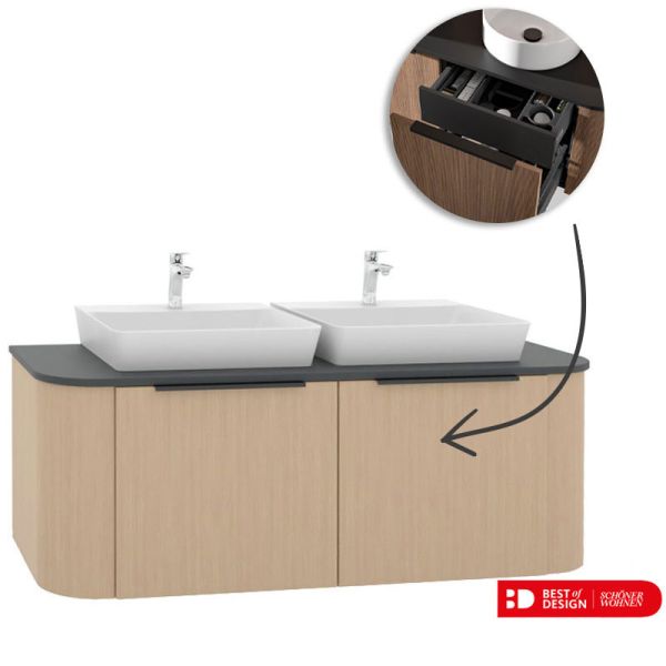 Pelipal Serie 7200 Waschtisch mit Unterschrank Set 137 cm