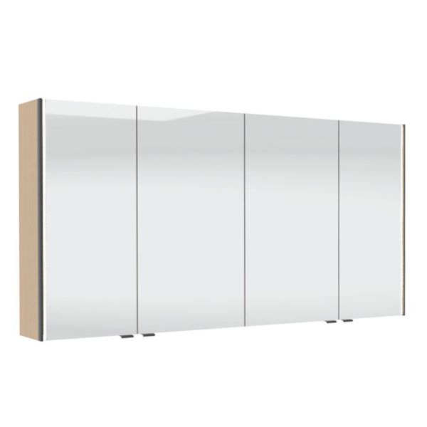Pelipal Spiegelschränke Spiegelschrank - 143,2 cm, 4 Drehtüren, 4 Glaseinlegeböd