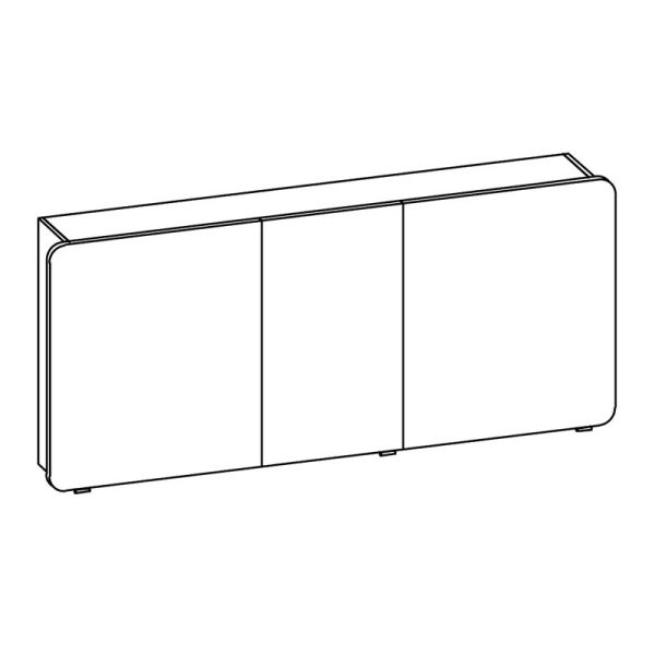 Pelipal Spiegelschrank 150 cm Skizze