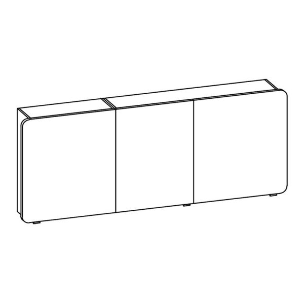 Pelipal Spiegelschrank 170 cm Skizze