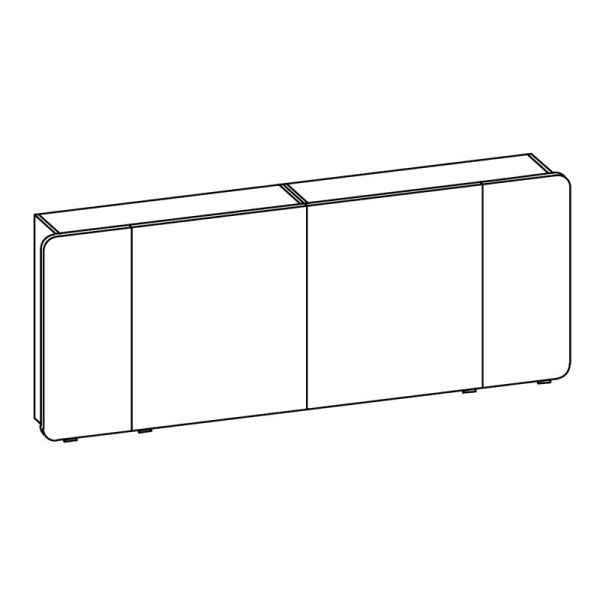 Pelipal Spiegelschrank 180 cm Skizze
