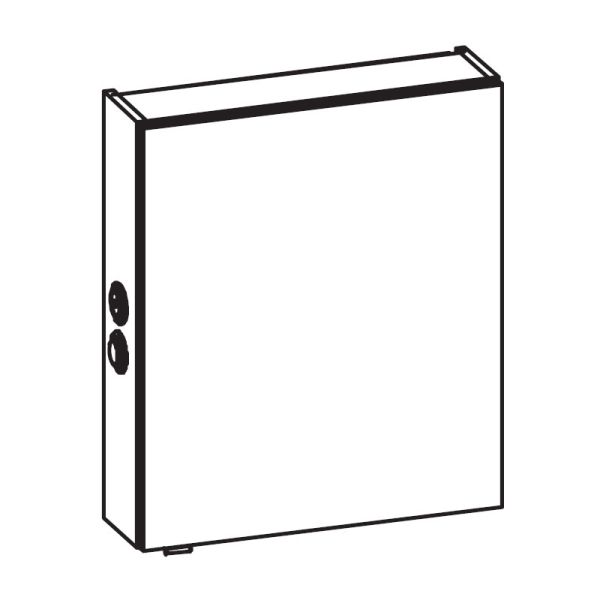 Pelipal Spiegelschrank 60 cm Skizze