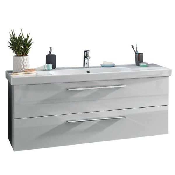Puris Fine line Waschtisch mit Unterschrank Set 6 125 cm
