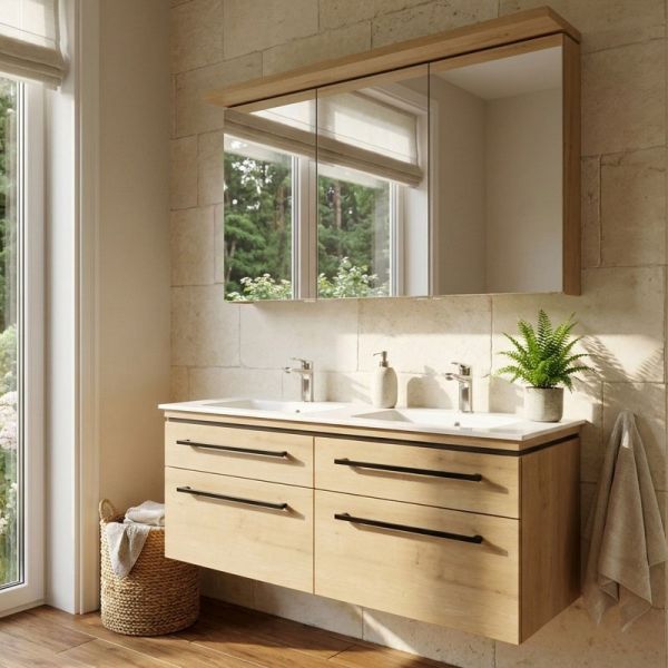 Puris Cool Line Badmöbel Set - 122 cm Ambiente