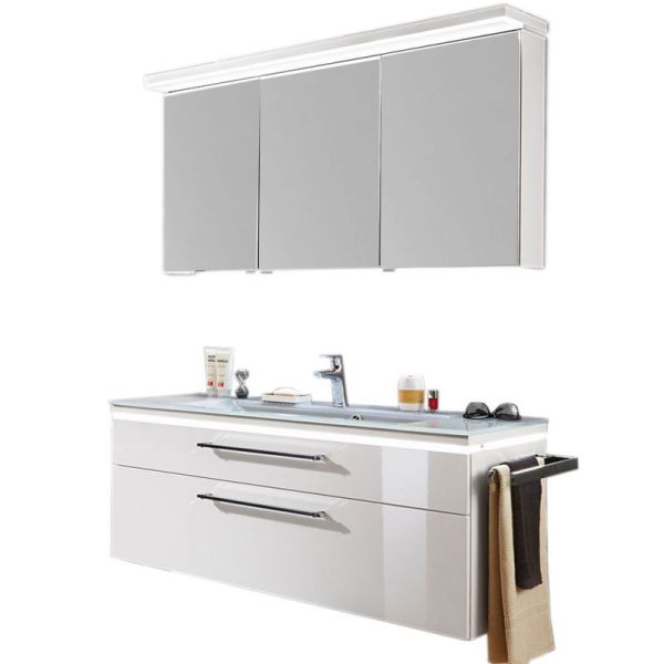 Puris Cool Line Badmöbel Set 120 cm Spiegelschrank Serie B