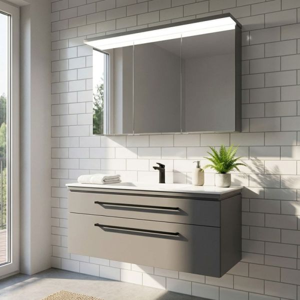 Puris Cool Line Badmöbel Set 120 cm Ambiente