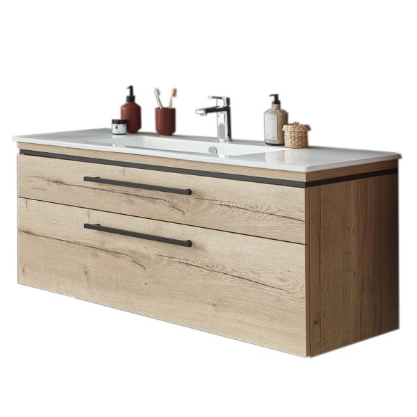 Puris Cool Line Waschtisch und Unterschrank mit Dekorplatte 120cm breit