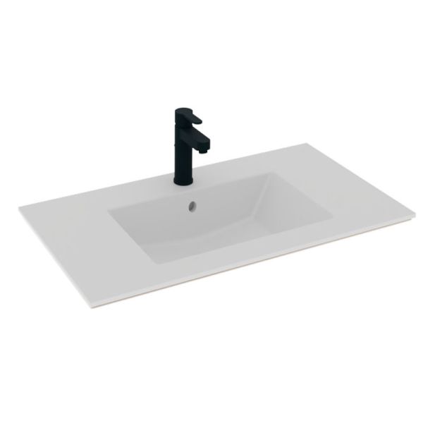 Puris Cool Line Möbelwaschtisch Keramik 92 cm