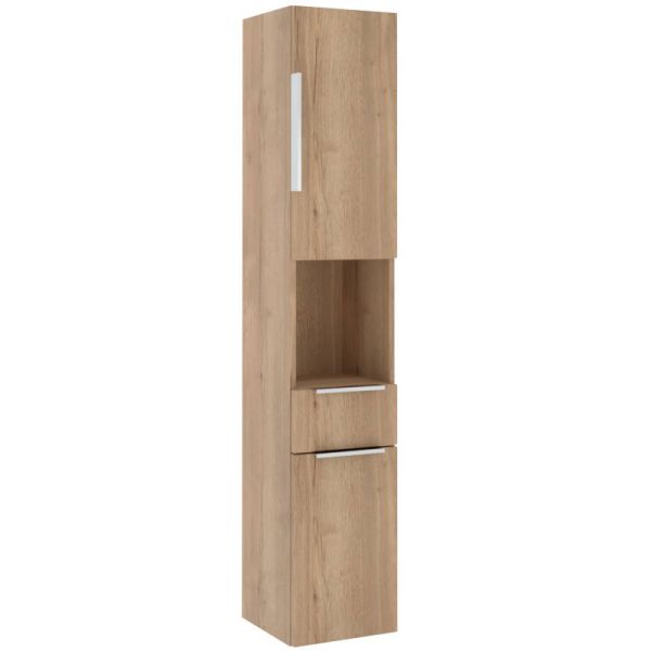Puris Kera Plan Hochschrank 30 cm, 2 Türen, offenes Fach