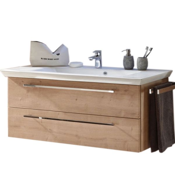 Puris Kera Plan Waschtisch mit Unterschrank - 126 cm
