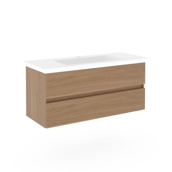 Puris Kera Plan Waschtisch mit Unterschrank - 126 cm