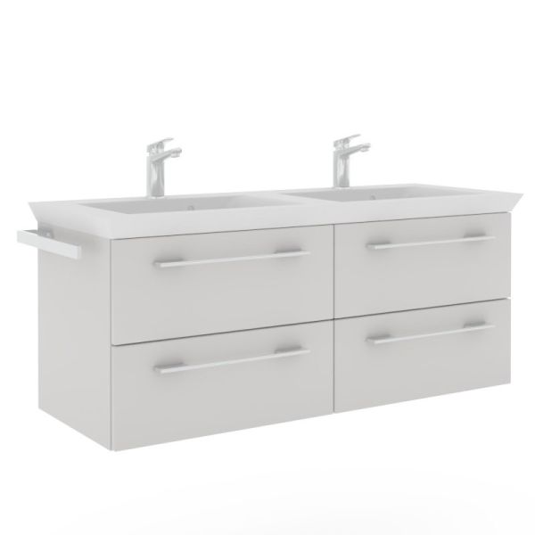 Puris Kera Plan Waschtisch mit Unterschrank - 126 cm
