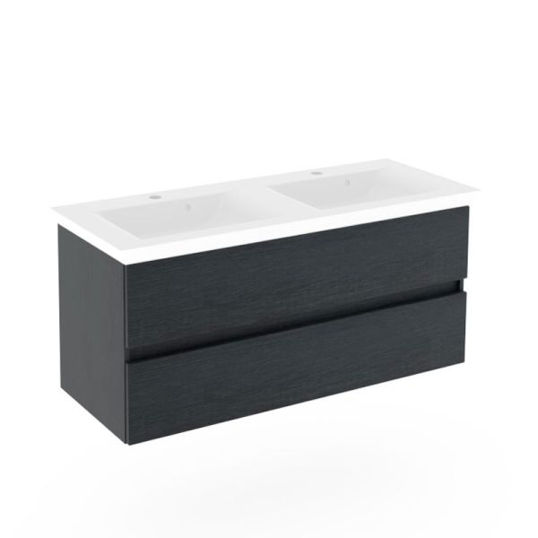 Puris Kera Plan Waschtisch mit Unterschrank - 126 cm