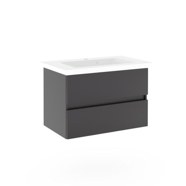 Puris Kera Plan Waschtisch mit Unterschrank - 86 cm