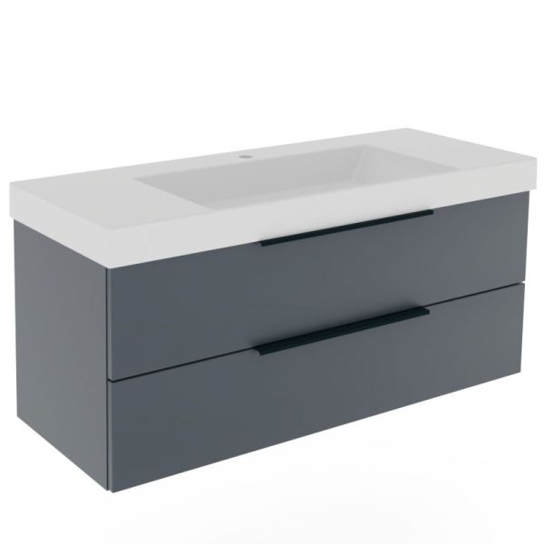 Puris Kera Plan Waschtisch mit Unterschrank - 122 cm