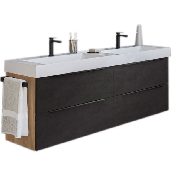 Puris Kera Plan Waschtisch mit Unterschrank - 122 cm