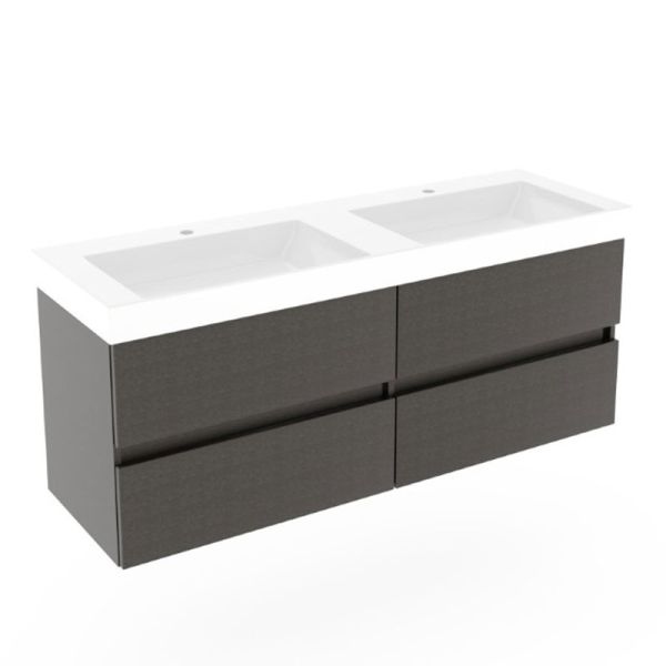 Puris Kera Plan Waschtisch mit Unterschrank - 142 cm
