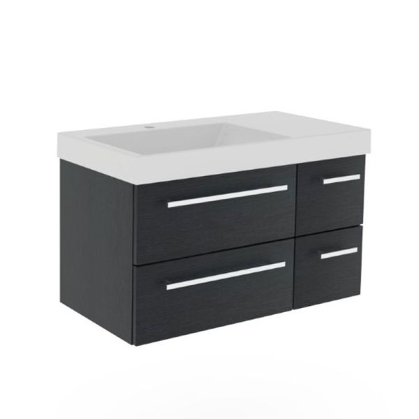 Puris Kera Plan Waschtisch mit Unterschrank - 92 cm