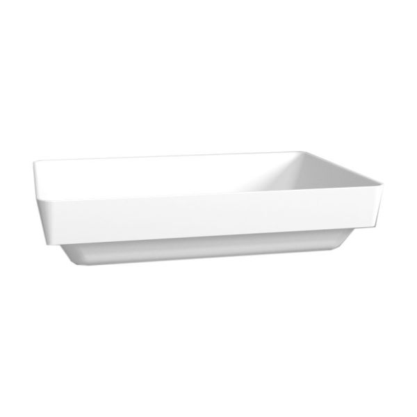 Puris Kera Plan Mineralguss Aufsatzwaschtisch 49 cm