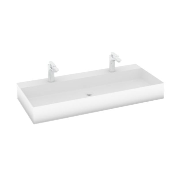 Puris Kera Plan Aufsatzwaschtisch - 102 cm