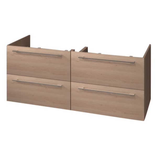 Puris Kera Plan Waschtischunterschrank - 135 cm für Durastyle 1400 Doppel