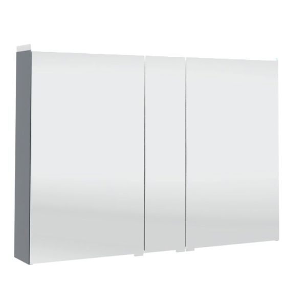 Puris Star Line Spiegelschrank 3 Doppelspiegeltüren und 1 LED Flächenleuchte