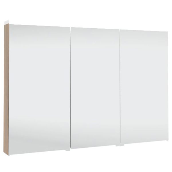 Puris Star Line Spiegelschrank 3 Doppelspiegeltüren und 1 LED Flächenleuchte