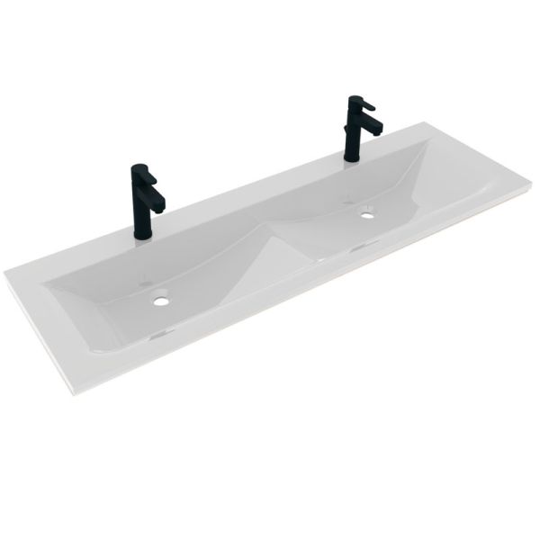 Puris Star Line Möbelwaschtisch Glas Doppelwaschtisch 160,6 cm