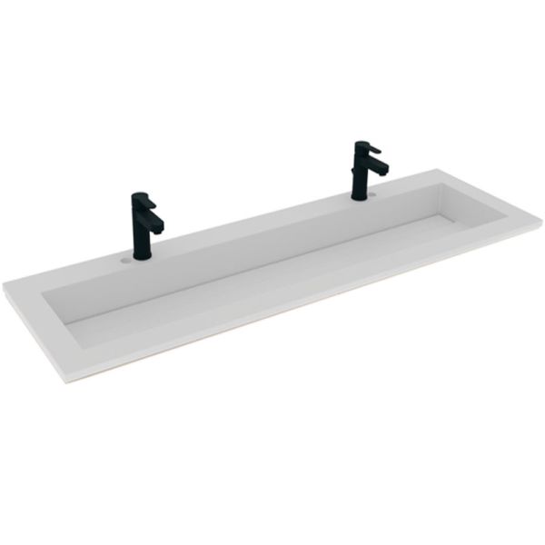 Puris Star Line Möbelwaschtisch Mineralguss 160,6 cm