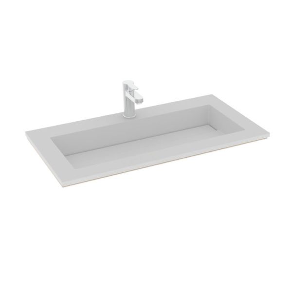 Puris Star Line Möbelwaschtisch Mineralguss 90,6 cm