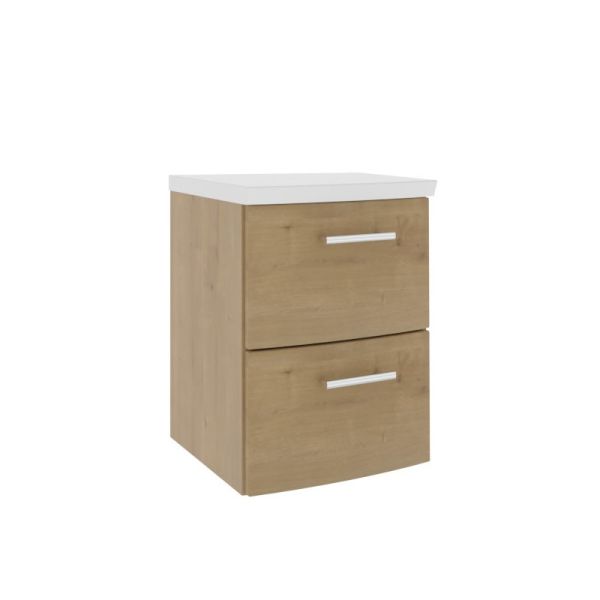 Puris Crescendo Unterschrank mit Glas Ablageplatte 40 cm