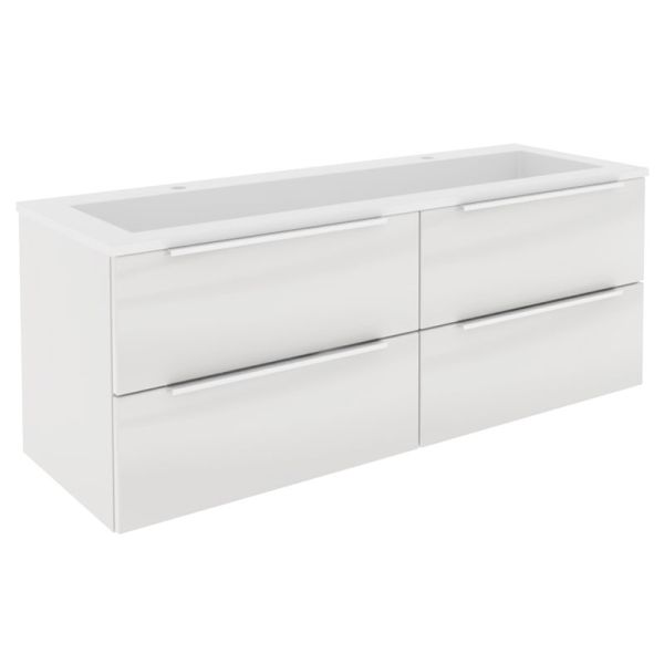 Puris Star Line Doppelwaschtisch mit Unterschrank 140 cm