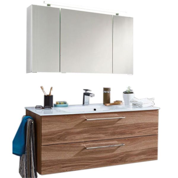 Puris Fresh Badmöbel Set 9 - 100 cm, Spiegelschrank Serie A