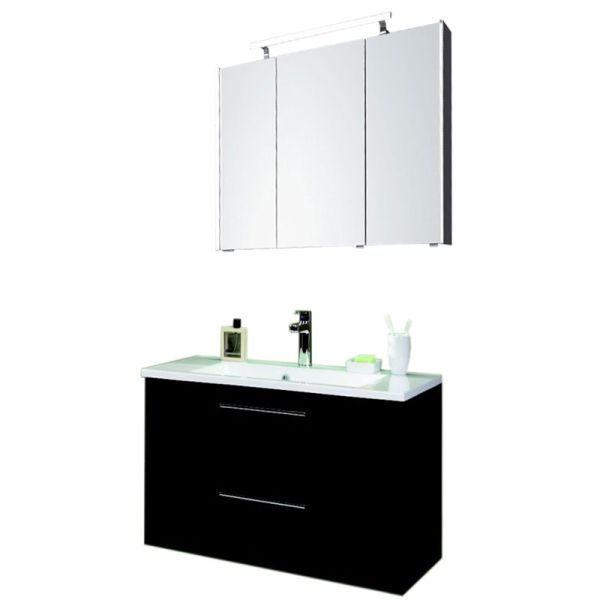 Puris Fresh Badmöbel Set 25 - 70 cm, Spiegelschrank Serie C
