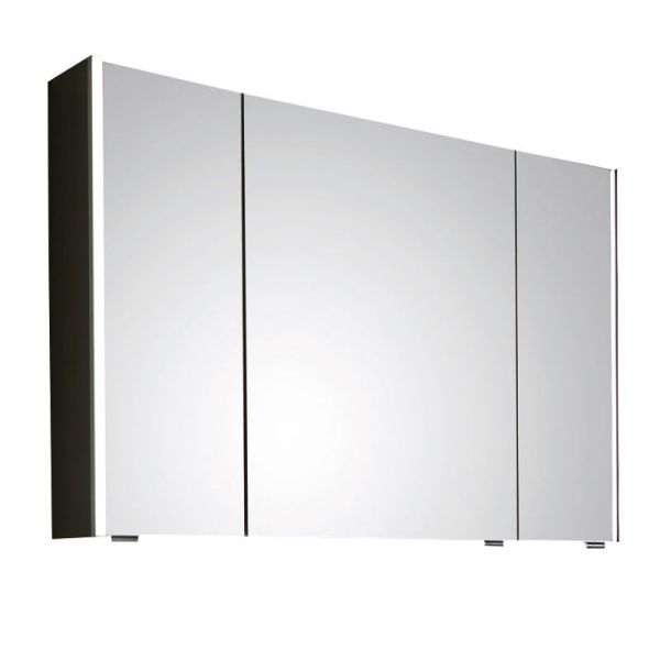 Puris Linea Spiegelschrank mit 3 Türen und seitlicher LED Beleuchtung